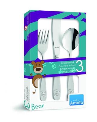 amefa 3-delige kinderset beer in geschenkverpakking