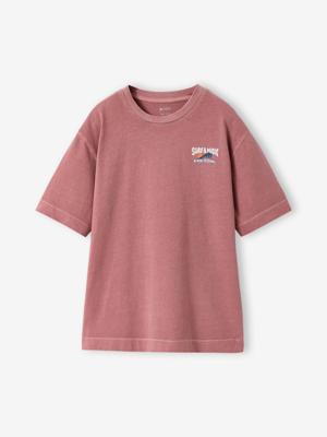 Oversized t-shirt voor jongens van katoen oudroze Oversized t-shirt voor jongens van katoen oudroze