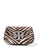 Tory Burch sac porté épaule à imprimé zébré - Marron - thumbnail