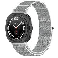 Nylon Sport loop bandje - Lichtgrijs - Samsung Galaxy Watch Ultra 47mm Nylon Sport loop bandje - Lichtgrijs - Samsung Galaxy Watch Ultra 47mm