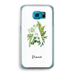Green Brush: Samsung Galaxy S6 Transparant Hoesje