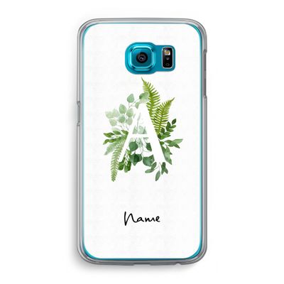 Green Brush: Samsung Galaxy S6 Transparant Hoesje