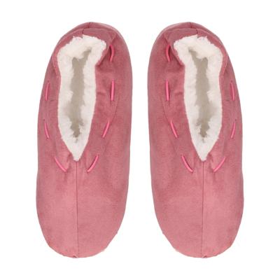 Pantoffels/sloffen voor dames - roze - Spaanse sloffen - teddy voering