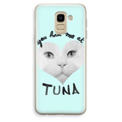 You had me at tuna: Samsung Galaxy J6 (2018) Transparant Hoesje