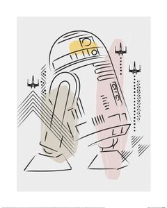 Star Wars R2-D2 Art Print 40x50cm