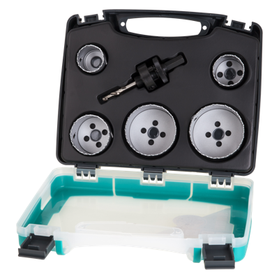 Wolfcraft Gatzaagset | BiM | 5-delig | Ø35, 40, 51, 65, 68mm | 1 set - 3764000