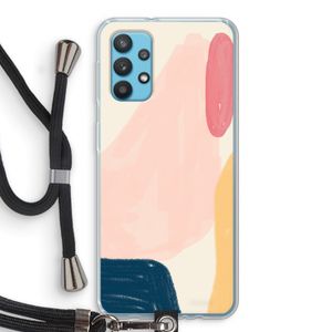 Saturday Flow: Samsung Galaxy A32 4G Transparant Hoesje met koord