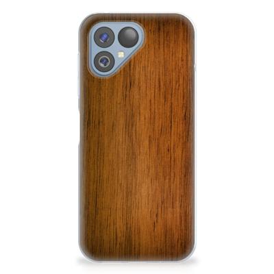 Fairphone 5 | Bumper Hoesje | Donker Hout