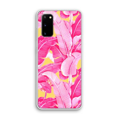 Pink Banana: Samsung Galaxy S20 Transparant Hoesje