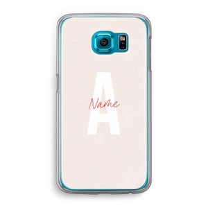 Strawberry Milkshake: Samsung Galaxy S6 Transparant Hoesje
