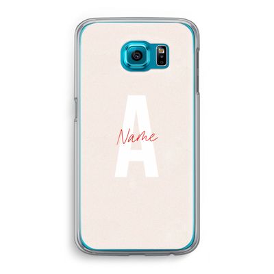 Strawberry Milkshake: Samsung Galaxy S6 Transparant Hoesje