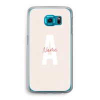 Strawberry Milkshake: Samsung Galaxy S6 Transparant Hoesje
