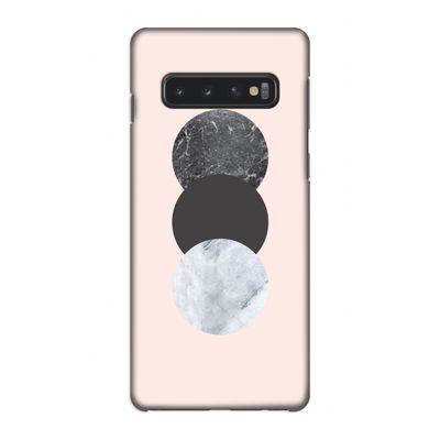 Marmeren cirkels: Samsung Galaxy S10 4G Volledig Geprint Hoesje