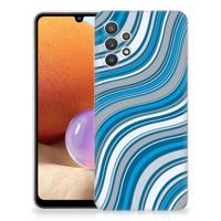 Samsung Galaxy A32 4G | A32 5G Enterprise Editie | TPU bumper | Waves Blue