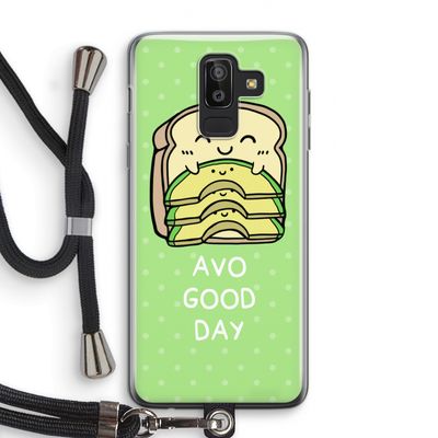 Avo Good Day: Samsung Galaxy J8 (2018) Transparant Hoesje met koord