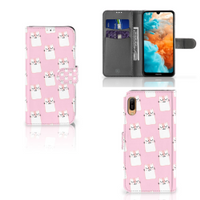 Huawei Y6 (2019) Telefoonhoesje met Pasjes Sleeping Cats