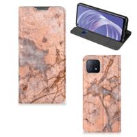OPPO A73 5G | Standcase | Marmer Oranje