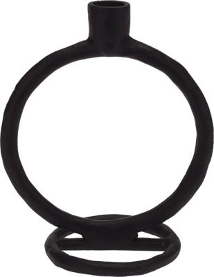 Candle Holder 19 cm Zwart - Nampook