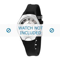 Horlogeband Calypso K5162-1 / K5162-2 / K5162-3 Kunststof/Plastic Zwart 14mm - thumbnail