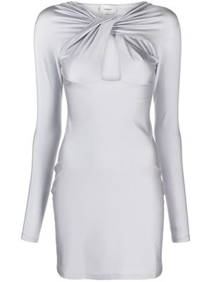 Coperni robe courte à découpes - Gris