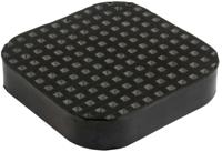 BUSCHiNG gummiauflage rubber pad shunting jack 25x120x120mm.