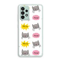 Meow: Samsung Galaxy A52s 5G Transparant Hoesje
