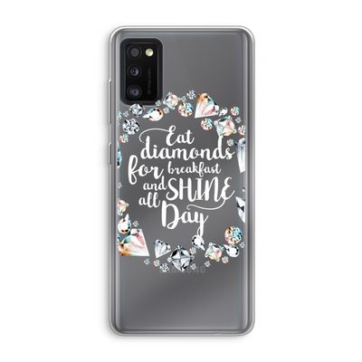Diamonds: Samsung Galaxy A41 Transparant Hoesje