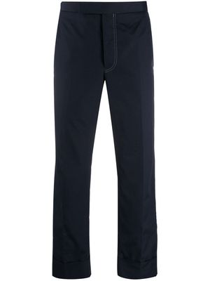 Thom Browne pantalon de costume crop - Bleu