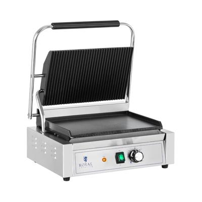Contactgrill - Ribbed + Flat - Royal Catering - 2,200 W