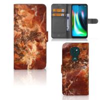 Motorola Moto G9 Play | E7 Plus | Bookcase | Marmer Bruin