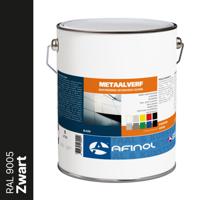 Afinol Metaalverf Zwart (RAL 9005) 5 liter