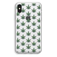 Weed: iPhone X Transparant Hoesje