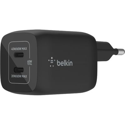 BoostCharge Pro 2-poorts USB-C GaN-wandlader met PPS (65 W) Oplader