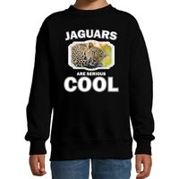Sweater jaguars are serious cool zwart kinderen - jaguars/ luipaarden/ luipaard trui 14-15 jaar (170/176)  -