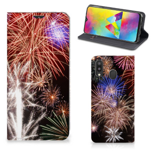 Samsung Galaxy M20 Hippe Standcase Vuurwerk