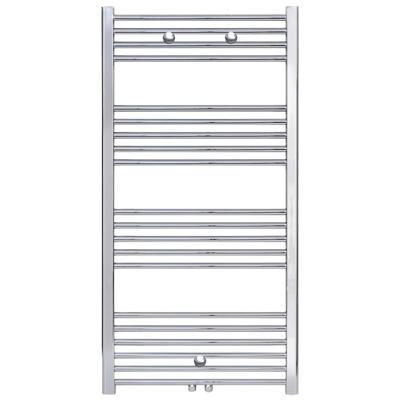 Handdoekradiator Belrad | 120x50 cm | Midden aansluiting | 376 watt | Chroom