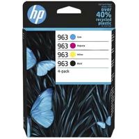 HP 963 originele inktcartridges, zwart / cyaan / magenta / geel (6ZC70AE) 4-pack voor HP OfficeJet Pro 9010/9020 printers