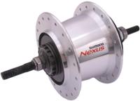 Shimano versnellingsnaaf 7 speed nexus 7 sg-c3001 voor rollerbrakes / velgrem 36 gaats zilver