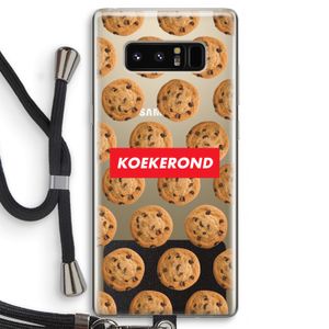 Koekerond: Samsung Galaxy Note 8 Transparant Hoesje met koord