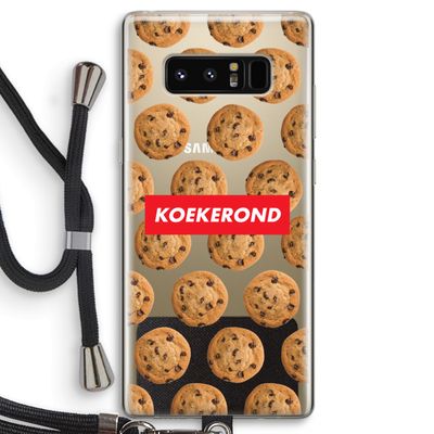 Koekerond: Samsung Galaxy Note 8 Transparant Hoesje met koord