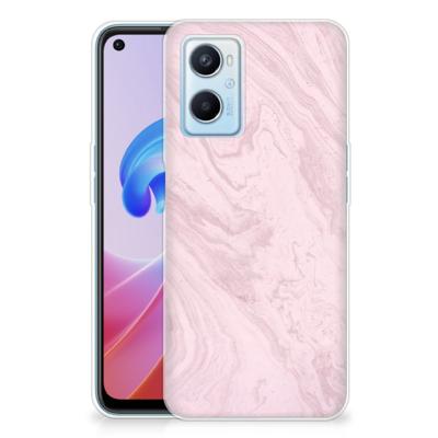 OPPO A96 | OPPO A76 | TPU | Siliconen hoesje | Marble Pink - Origineel Cadeau Vriendin