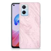 OPPO A96 | OPPO A76 | TPU | Siliconen hoesje | Marble Pink - Origineel Cadeau Vriendin