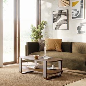 Umbra Salontafel 'Bellwood' 109 x 55cm, kleur Walnoot