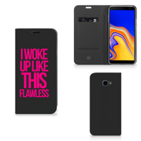 Samsung Galaxy J4 Plus Hoesje met tekst Woke Up - Origineel Cadeau Zelf Maken - thumbnail