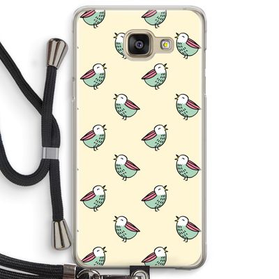 Vogeltjes: Samsung Galaxy A5 (2016) Transparant Hoesje met koord