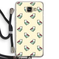 Vogeltjes: Samsung Galaxy A5 (2016) Transparant Hoesje met koord