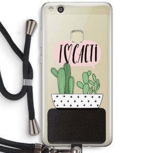 I love cacti: Huawei Ascend P10 Lite Transparant Hoesje met koord