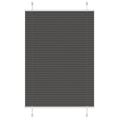 Pliss rolgordijn 90x150 cm stofbreedte 89,4 cm polyester zwart