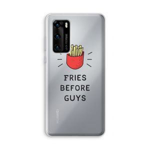 Fries before guys: Huawei P40 Transparant Hoesje