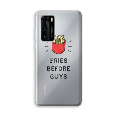 Fries before guys: Huawei P40 Transparant Hoesje